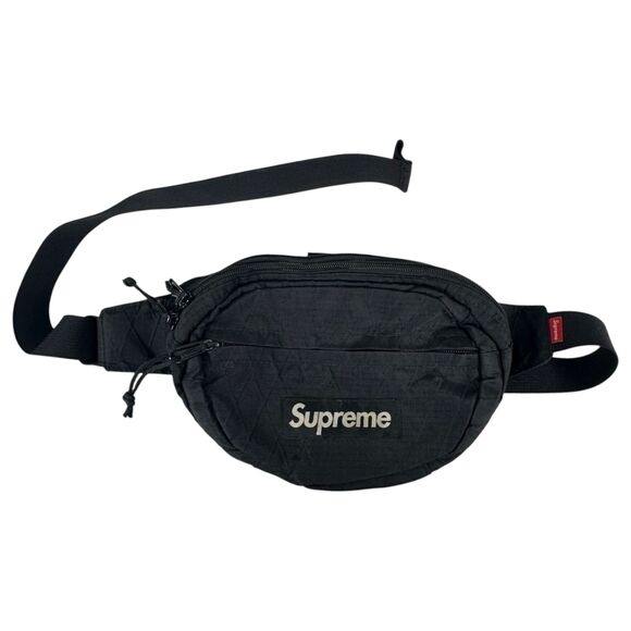 Supreme Black Nylon Belt Bag Fanny Pack Waist